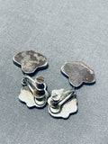 Wonderful Vintage Native American Zuni Turquoise Sterling Silver Earrings-Nativo Arts