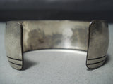 Ross Scott Navajo Sterling Silver Tracks Bracelet Native American-Nativo Arts