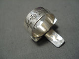 Exquisite Navajo Native American Turquoise Sterling Silver Ring-Nativo Arts