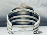 Important Vintage Native American Navajo Rare Deposit Turquoise Sterling Silver Bracelet-Nativo Arts