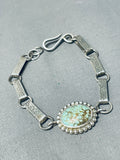 Native American Gorgeous Santo Domingo 8 Turquoise Sterling Silver Bracelet-Nativo Arts