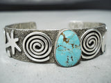 Unique Navajo Native American 8 Turquoise Sterling Silver Bracelet-Nativo Arts