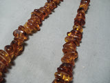 Astonishing Navajo Amber Necklace Native American-Nativo Arts