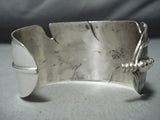 Extreme Detail Navajo Sterling Silver Bracelet Native American-Nativo Arts