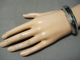 Very Important Vintage Native American Navajo Jim Harrison Turquoise Sterling Silver Bracelet-Nativo Arts