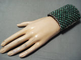 Best Native American Navajo Damale Turquoise Alice Lister Sterling Silver Bracelet-Nativo Arts