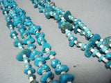 Fascinating Vintage Native American Navajo Kingman Royston Turquoise Shell Jacla Necklace-Nativo Arts