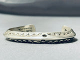Authentic Orville Tsinnie (d) Vintage Native American Navajo Sterling Silver Bracelet-Nativo Arts