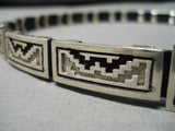 Important Dan Jackson Vintage Native American Navajo Sterling Silver Hat Concho Belt-Nativo Arts