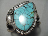 One Of The Best Vintage Native American Navajo Ray Bennett Turquoise Sterling Silver Bracelet-Nativo Arts