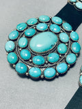 Russ Sam Vintage Native American Navajo Turquoise Sterling Silver Concho Belt-Nativo Arts