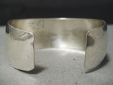 Hand Wrought All Sterling Silver Navajo Native American Bracelet Cuff-Nativo Arts