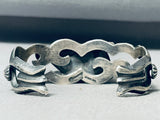 Best Vintage Native American Navajo Labradorite Sterling Silver Thorn Bracelet-Nativo Arts