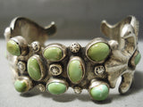 Statement Vintage Native American Navajo Royston Turquoise Sterling Silver Bracelet-Nativo Arts