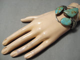 One Of The Best Vintage Native American Navajo Royston Turquoise Sterling Silver Bracelet Old-Nativo Arts