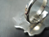 Betty Boop Zuni Mother Of Pearl Sterling Silver Ring Native American-Nativo Arts
