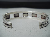 Superb Vintage Native American Navajo 5 Royston Turquoise Sterling Silver Bracelet-Nativo Arts