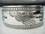 Rare Hallmark Vintage Native American Navajo Thomas Singer Turquoise Sterling Silver Bracelet-Nativo Arts