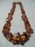 Astonishing Navajo Amber Necklace Native American-Nativo Arts