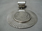 Native American Marvelous Old 1899 Coin Sterling Silver Pendant-Nativo Arts