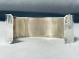 Emery Lolacito Vintage Native American Zuni Jet Sterling Silver Bracelet-Nativo Arts