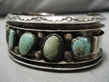 Museum Vintage Native American Navajo Royston Turquoise Sterling Silver Bracelet Old Cuff-Nativo Arts