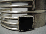 Fabulous Vintage Navajo Native American Sterling Silver Cuff Bracelet-Nativo Arts