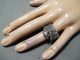 Majestic Navajo Sterling Silver Eagle Ring Native American-Nativo Arts