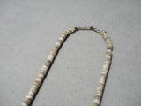Native American Very Rare!! Vintage Santo Domingo #8 Turquoise Sterling Silver Necklace Old-Nativo Arts