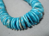 Native American Tremendous Vintage Santo Domingo Sterling Silver Turquoise Necklace-Nativo Arts