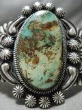 Best Vintage Native American Navajo Leo Martinez Royston Turquoise Sterling Silver Bracelet-Nativo Arts