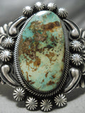Best Vintage Native American Navajo Leo Martinez Royston Turquoise Sterling Silver Bracelet-Nativo Arts