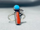 Special Vintage Native American Navajo Sleeping Beauty Turquoise Sterling Silver Ring-Nativo Arts