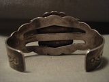 Earlier 1900's Vintage Navajo Cerrillos Turquoise Native American Jewelry Silver Bracelet Old-Nativo Arts
