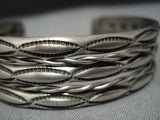 Earlier 1900's Vintage Navajo Sterling Silver Bracelet Old Cuff Native American Jewelry-Nativo Arts