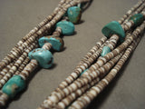 Earlier 1900's Vintage Santo Domingo/ Navajo Native American Jewelry jewelry Turquoise Necklace-Nativo Arts