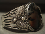Earlier Vintage Navajo Wood Native American Jewelry Silver Bracelet Old-Nativo Arts