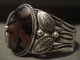 Earlier Vintage Navajo Wood Native American Jewelry Silver Bracelet Old-Nativo Arts