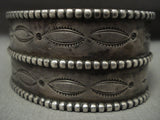 Early 1900's Hand Pounded Ingot Native American Jewelry Silver Heavy Native American Jewelry Silver Shell Bracelet-Nativo Arts