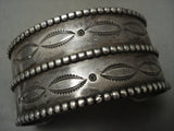 Early 1900's Hand Pounded Ingot Native American Jewelry Silver Heavy Native American Jewelry Silver Shell Bracelet-Nativo Arts