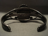 Early 1900's Heavier Vintage Natural Blue Gem Turquoise Native American Jewelry Silver Bracelet-Nativo Arts
