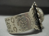 Early 1900's 'Huge Dome Bead' Vintage Navajo Native American Jewelry Silver Bracelet-Nativo Arts