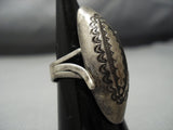 Early 1900's Old Stamp Vintage Native American Jewelry Navajo Sterling Silver Ring Old-Nativo Arts