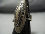 Early 1900's Old Stamp Vintage Native American Jewelry Navajo Sterling Silver Ring Old-Nativo Arts
