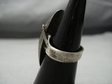 Early 1900's Old Stamp Vintage Native American Jewelry Navajo Sterling Silver Ring Old-Nativo Arts