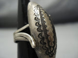 Early 1900's Old Stamp Vintage Native American Jewelry Navajo Sterling Silver Ring Old-Nativo Arts