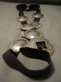 Early 1900's Opulent Vintage Navajo Hand Pounded Native American Jewelry Silver Concho Belt-Nativo Arts