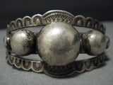Early 1900's Vintage Native American Jewelry Navajo Sterling Silver Bracelet Cuff Old-Nativo Arts