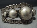 Early 1900's Vintage Native American Jewelry Navajo Sterling Silver Bracelet Cuff Old-Nativo Arts