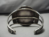 Early 1900's Vintage Native American Navajo Cerrillos Turquoise Sterling Silver Bracelet-Nativo Arts